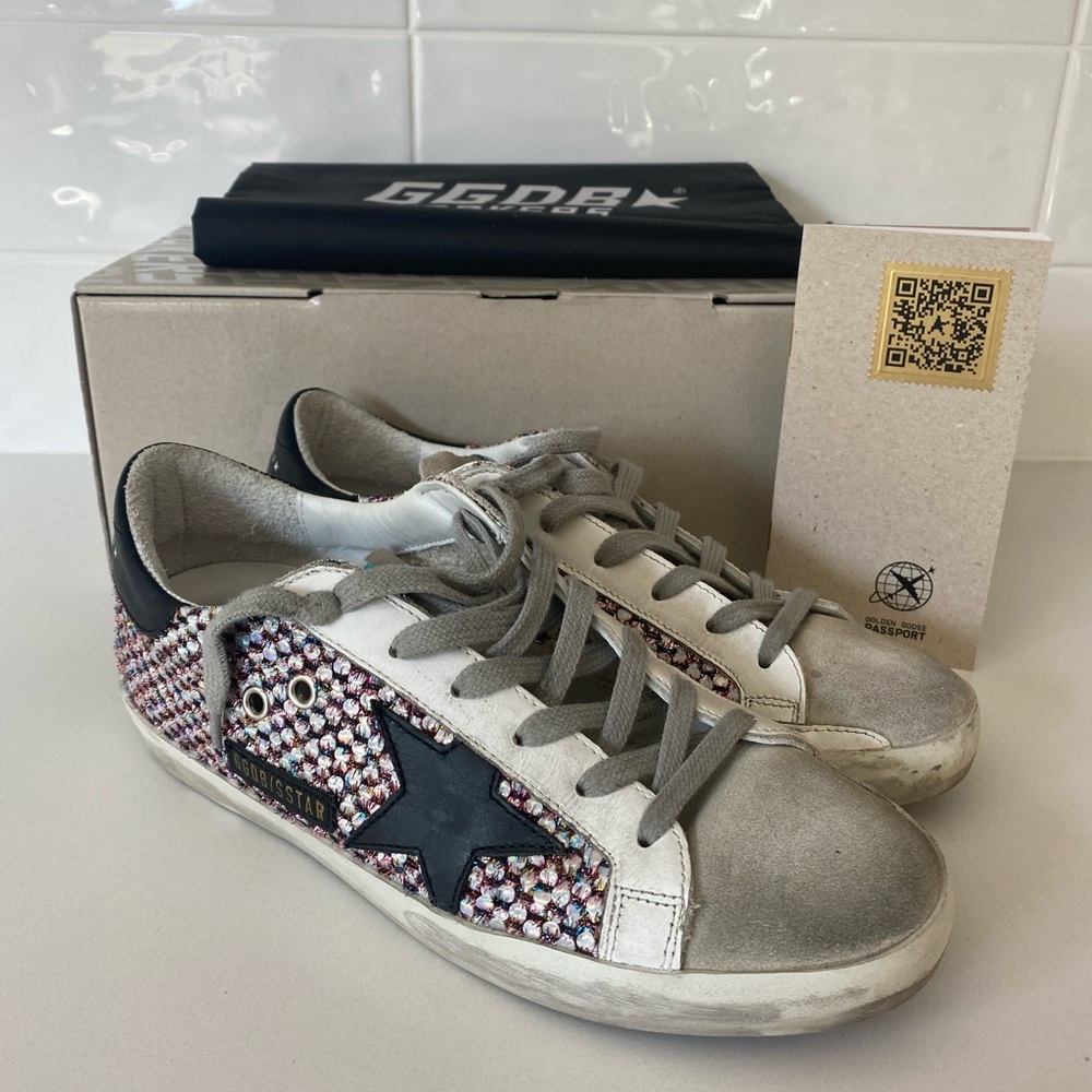 GOLDEN GOOSE Superstar Iridescent Pink 38!